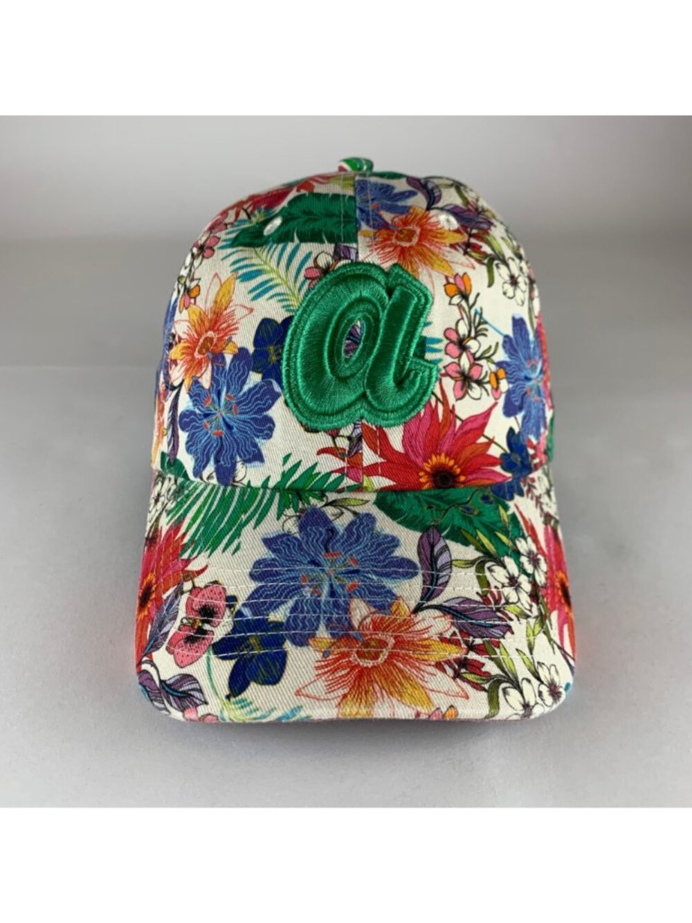Atlanta Braves MLB Womens Floral Print Multicolor 47 Brand Strapback Hat - Picture 2 of 6